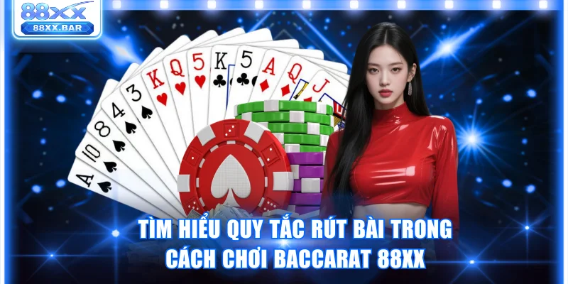 Tìm hiểu quy tắc rút bài trong cách chơi Baccarat 88XX